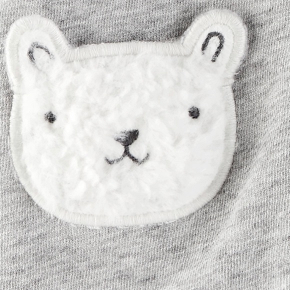 Carter’s NWT 3 piece warm set bears zip up hoodie - Picture 2 of 7